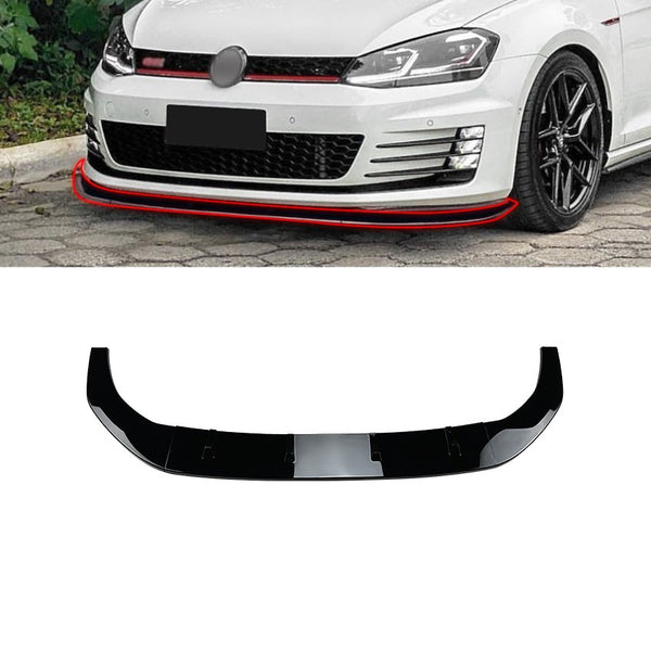 Vente d'usine de lèvre de pare-chocs avant pour Golf Mk7 Gti R Rline 2013-2016 Kit de carrosserie Accessoires de voiture