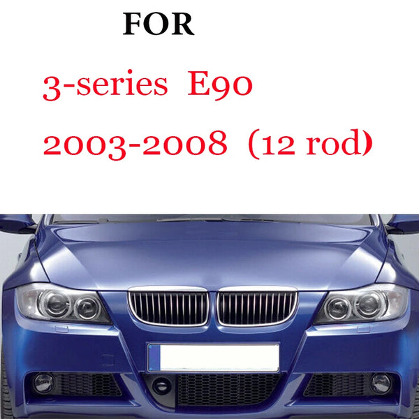 Bandes de garniture de calandre avant, 3 pièces, pour BMW série 1 2 3 4 5 6 7 8 X1 X2 X3 X4 X5 X6 X7 Z4 E46 E90 F30 E60 E81 F