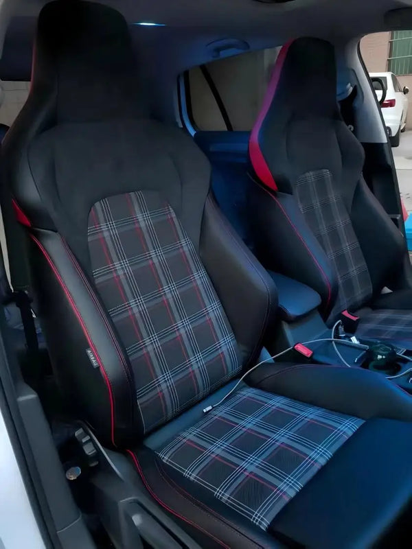 Sièges sport à motif pied-de-poule pour Golf GTI et R