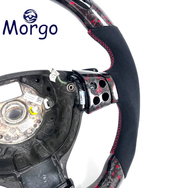 Volant carbone forgé cuir avec écran LED pour Volkswagen Golf 5 GTI