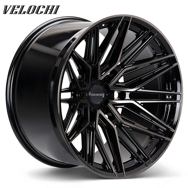 Jantes forgées VLC monobloc noir satiné teinté, 20 à 24 pouces pour Dodge Ram 1500
