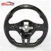 Volant carbone cuir LED pour Volkswagen Golf MK5 à MK7.5 GTI