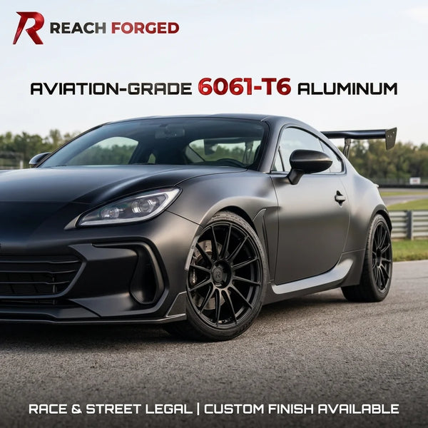Jantes forgées compétition Time Attack, 22 pouces, Subaru BRZ et Toyota GR86