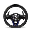 Volant carbone forgé rouge LED pour Volkswagen Golf 5/6/7 R, GTI et Polo