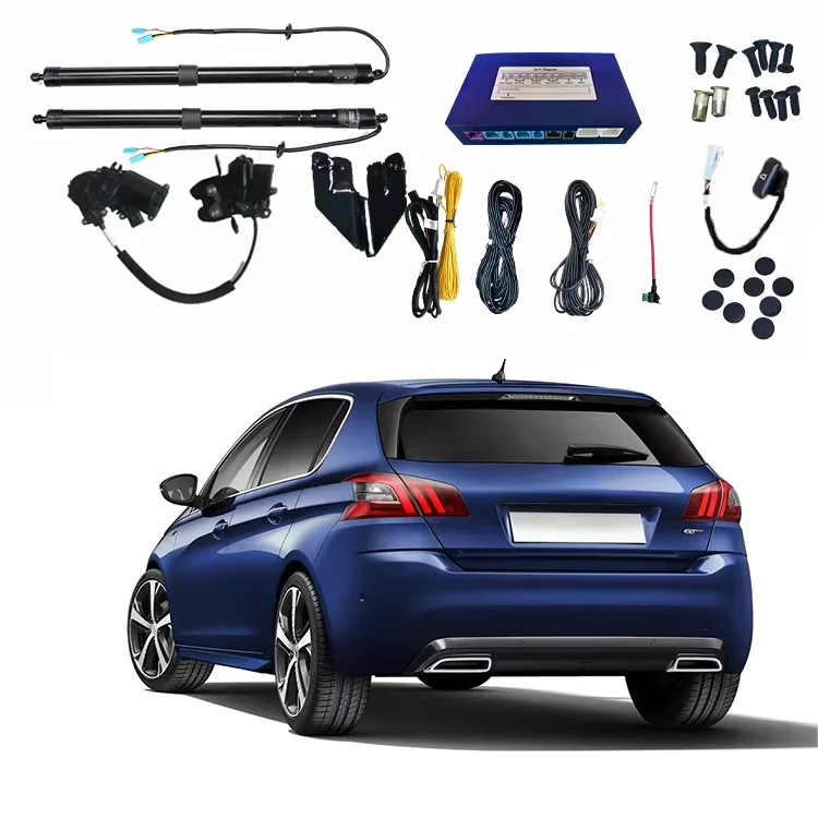 Kit de hayon électrique avec fonction anti-pincement pour Peugeot 2008, 308 et 508