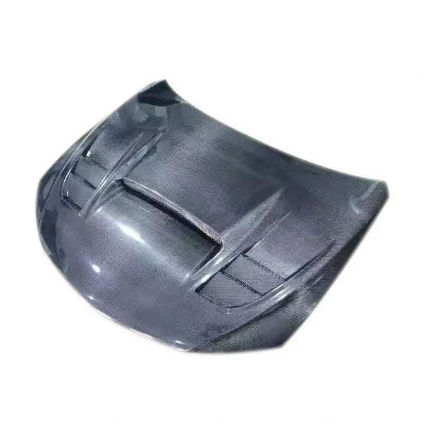 Capot FRP aspect carbone style VR-S Subaru WRX STI, 2008–2014 — vue 5