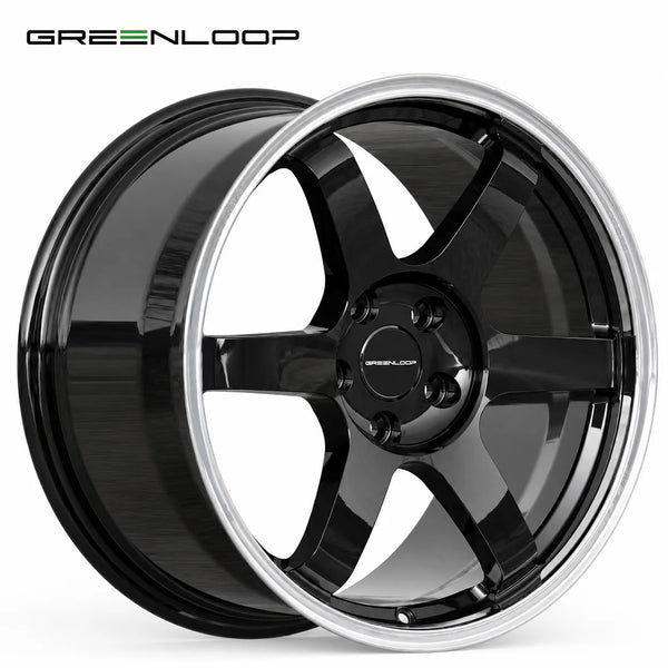Jantes forgées GREENLOOP style TE37 noir mat, 5x114,3, 18 à 22 pouces pour GT-R