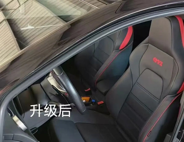 Sièges baquets carbone motif Pepita pour Golf GTI et R