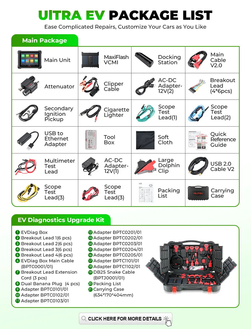 Valise de Diagnostic Autel MaxiSys Ultra EV 908 Lite – Programmation ECU – Diagnostic et outillage | OURANE.COM