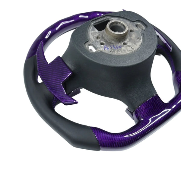 Volant carbone cuir avec écran LED pour Volkswagen B6 et Golf 5 GTI R