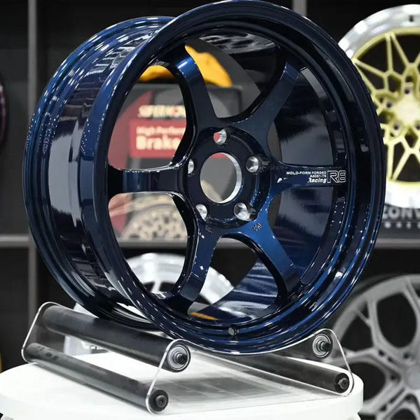 Jantes forgées GT Advan Racing R6 rouge ou bleu, multi-entraxe