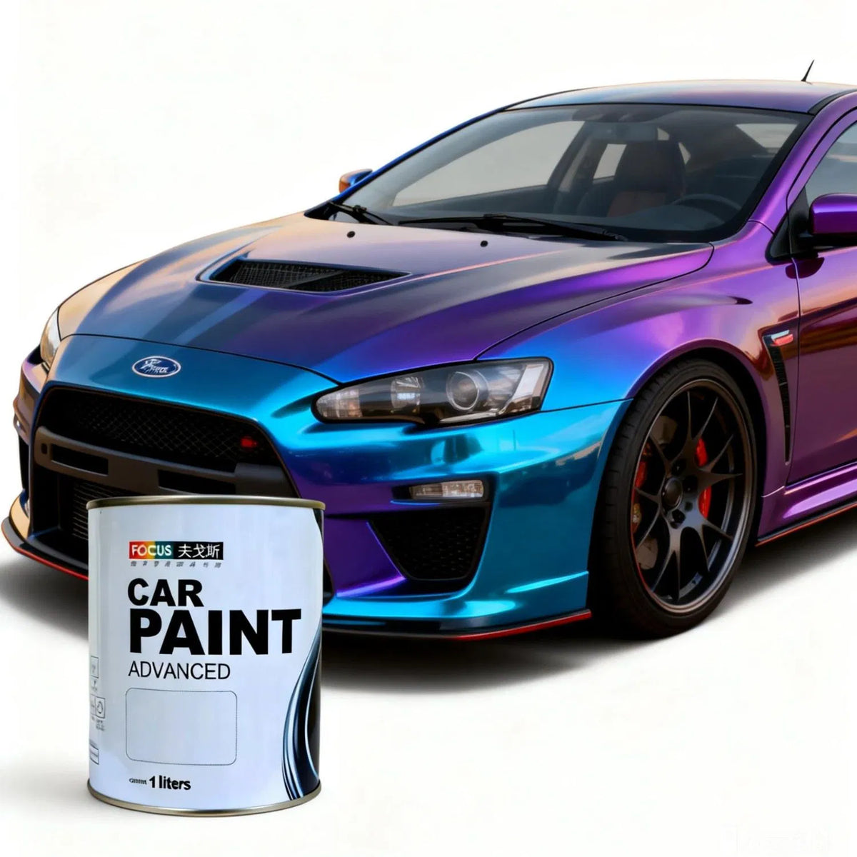 Peinture caméléon HS 1K nacrée vert et violet