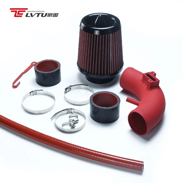 Kit filtre à air aluminium rouge Honda Fit GK5 — vue 6
