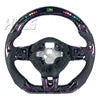 Volant carbone sport LED haut de gamme pour Volkswagen Golf 6 et Polo GTI