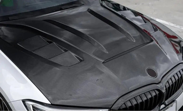 Capot carbone style KSS BMW Série 3 G20, dès 2019 — vue 5