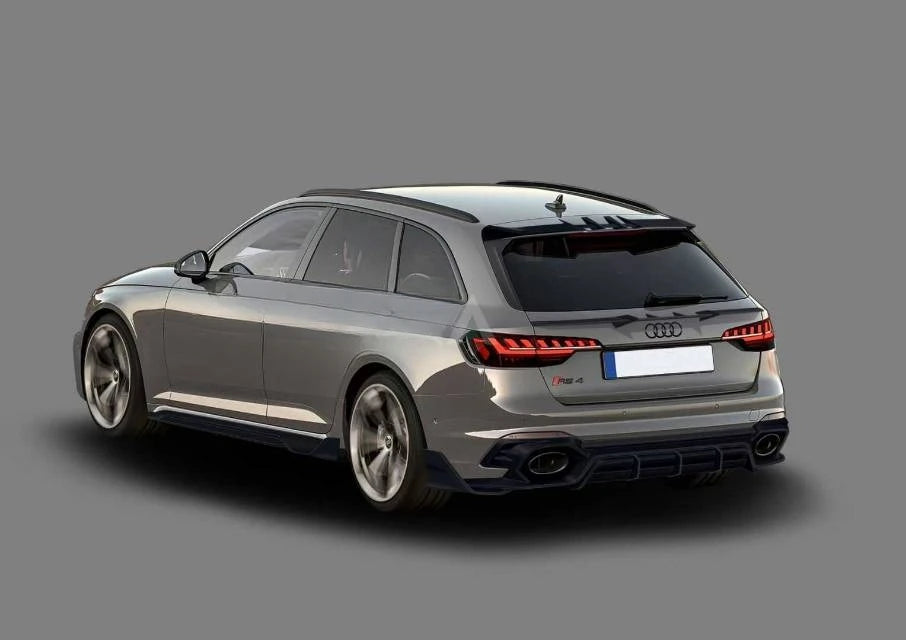 Kit Carrosserie Carbone Style Aulen pour Audi RS4 – Canards, Bas de Caisse, Lip, Diffuseur, Aileron – Carrosserie & aérodynamique | OURANE.COM