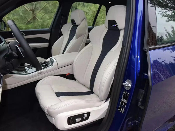 Housses de sièges baquets carbone et similicuir pour BMW