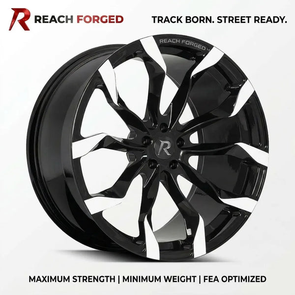 Jantes forgées monobloc noir et argent, 20 pouces 5x112 pour Mercedes Classe CLS