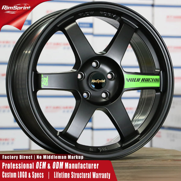 Jantes Forgées TE37 15-19 pouces – Entraxe 5x112/5x114.3/4x100 – Audi, Honda, Civic