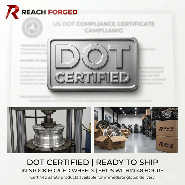 Reach Forged 6061 T6 Monoblock Wheels Five Spoke V Shape Machined Face Alloy Rims Fit European Luxury Sedans SUVs in Sto
