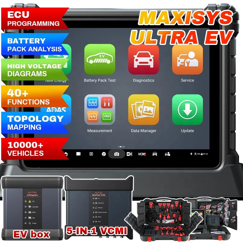 Valise de Diagnostic Professionnelle Autel MaxiSys Ultra EV OBD2 – Programmation ECU – Diagnostic et outillage | OURANE.COM