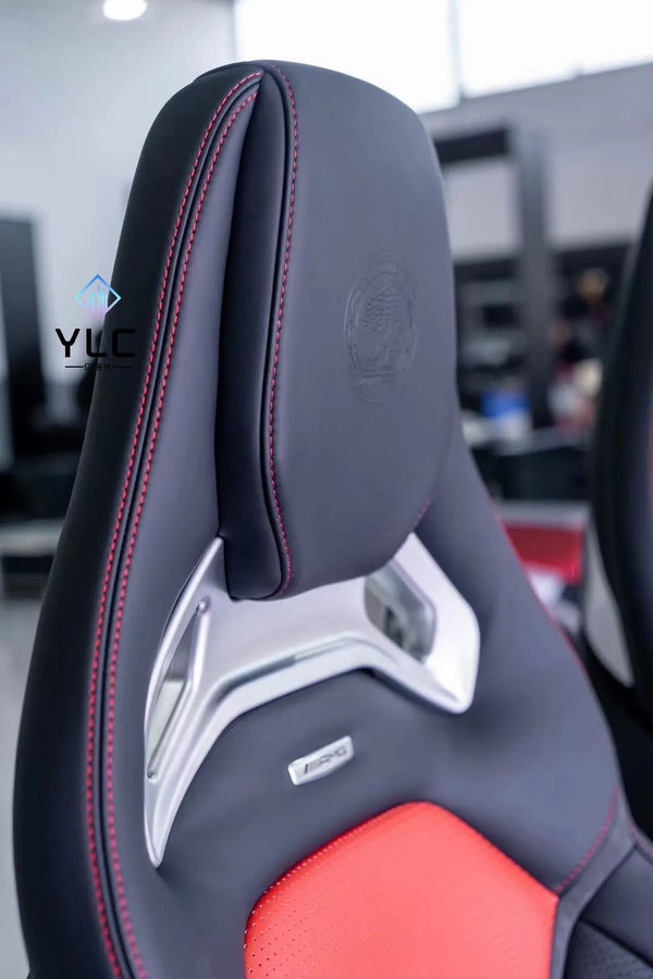 Sièges sport YLC cuir rouge et noir Mercedes Classe G W464, 2019–2024
