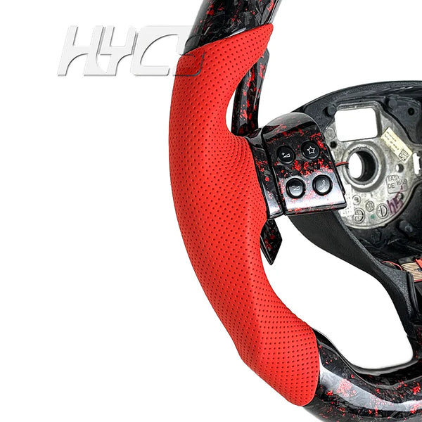 Volant carbone cuir personnalisé pour Volkswagen Golf 5, GTI et Passat