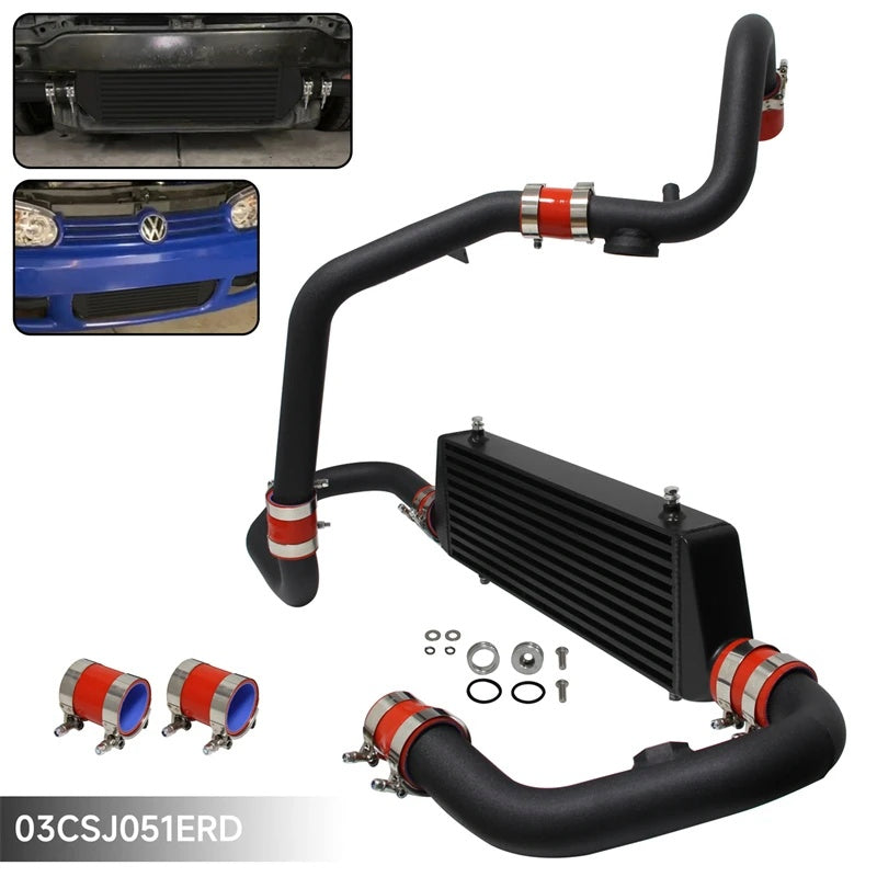 Kit échangeur et tuyauterie aluminium pour Volkswagen Golf GTI et Jetta MK4 1.8 turbo — 1998–2005 — vue 3