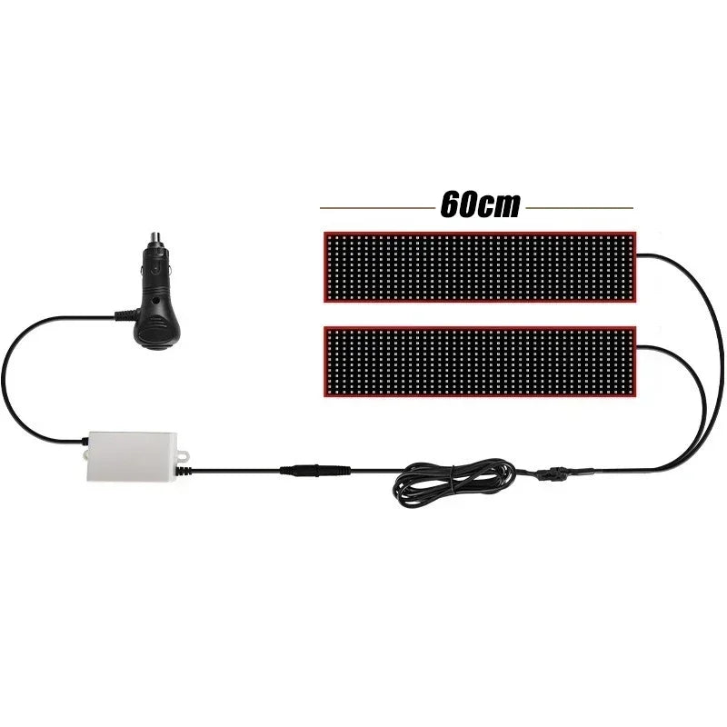 Devil's Eye Flexible Screen Truck LED Matrix Pixel Panel Éclairage Télécommande Animation Écran Éclairages for Pare-Brise Dec