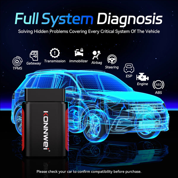 Valise diagnostic KONNWEI KDIAG Bluetooth 5.0 multi-marques — vue 3