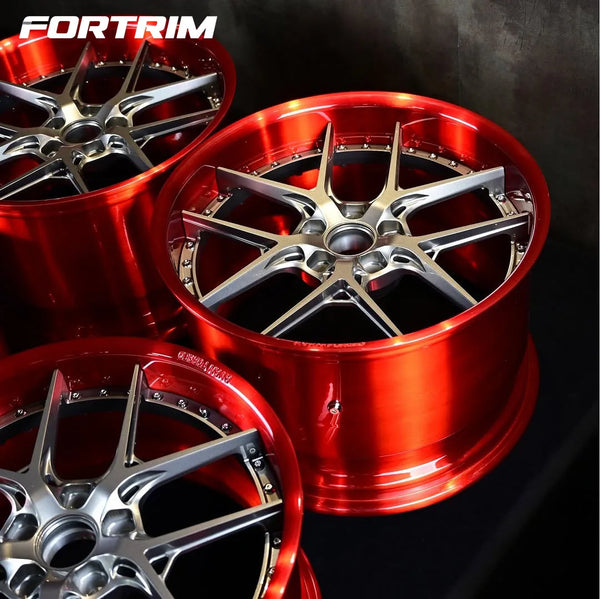 Jantes en alliage forgé concaves 2 pièces 19-23 pouces multi PCD, pièces automobiles, moyeu personnalisé pour voiture sport m