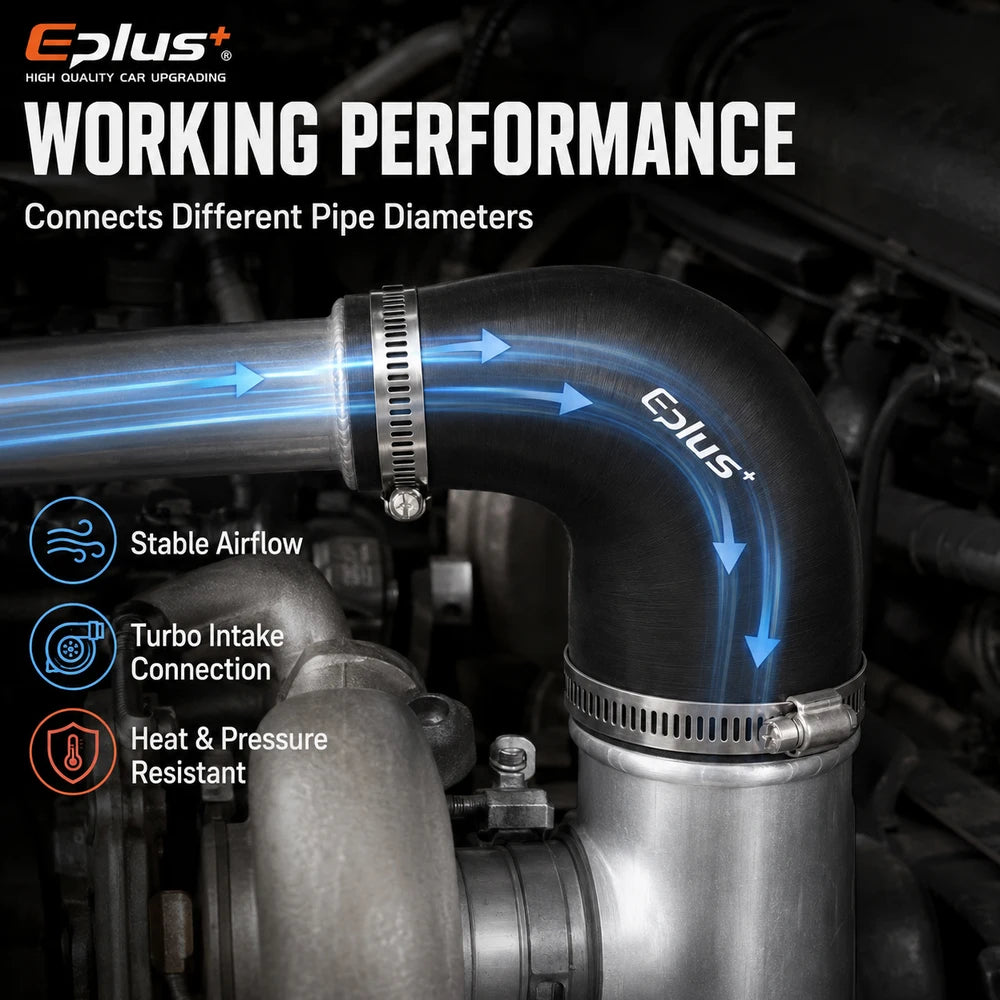 Durite Silicone Noire 90° Réductrice pour Turbo et Intercooler – Admission & performance | OURANE.COM
