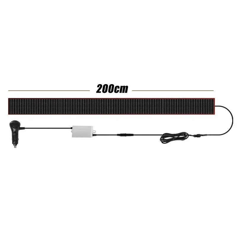 Devil's Eye Flexible Screen Truck LED Matrix Pixel Panel Éclairage Télécommande Animation Écran Éclairages for Pare-Brise Dec