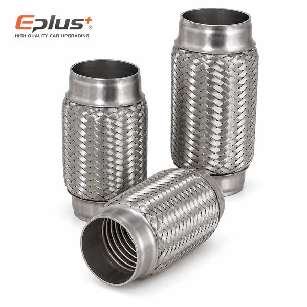 Tuyau d'échappement universel en maille tressée pour automobile, soufflet flexible en acier inoxydable tressé pour remplaceme