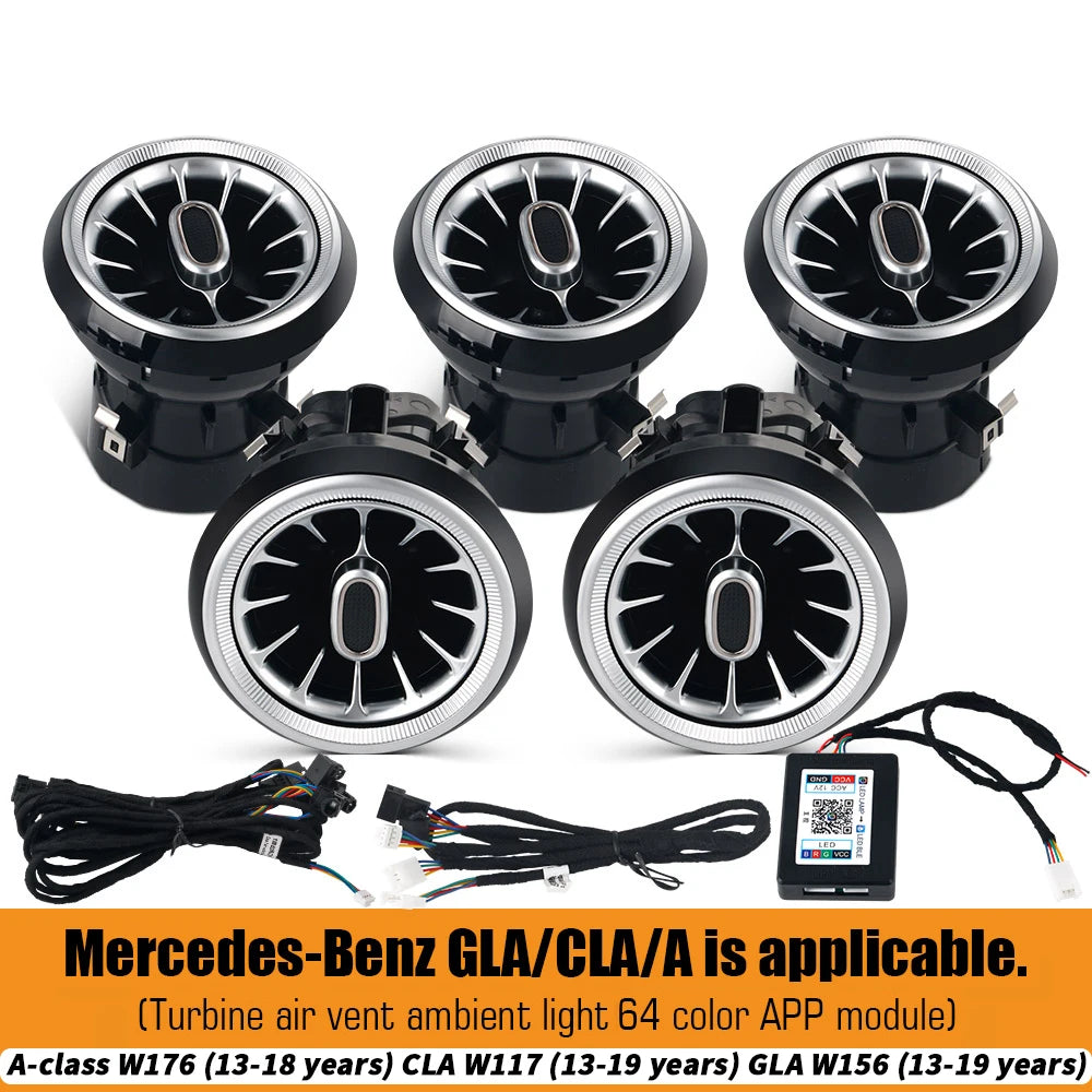 Kit Éclairage d’Ambiance 12/64 Couleurs Mercedes A, CLA et GLA – Éclairage LED | OURANE.COM
