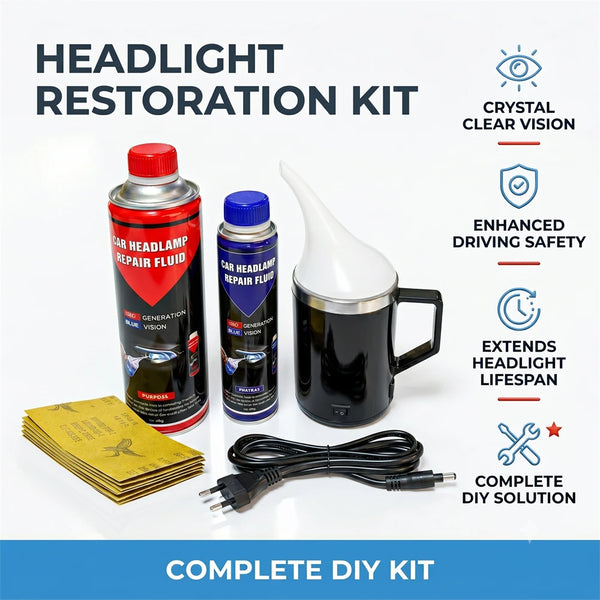 Kit rénovation phares 110–220 V, liquides 800 g et 300 g — vue 6
