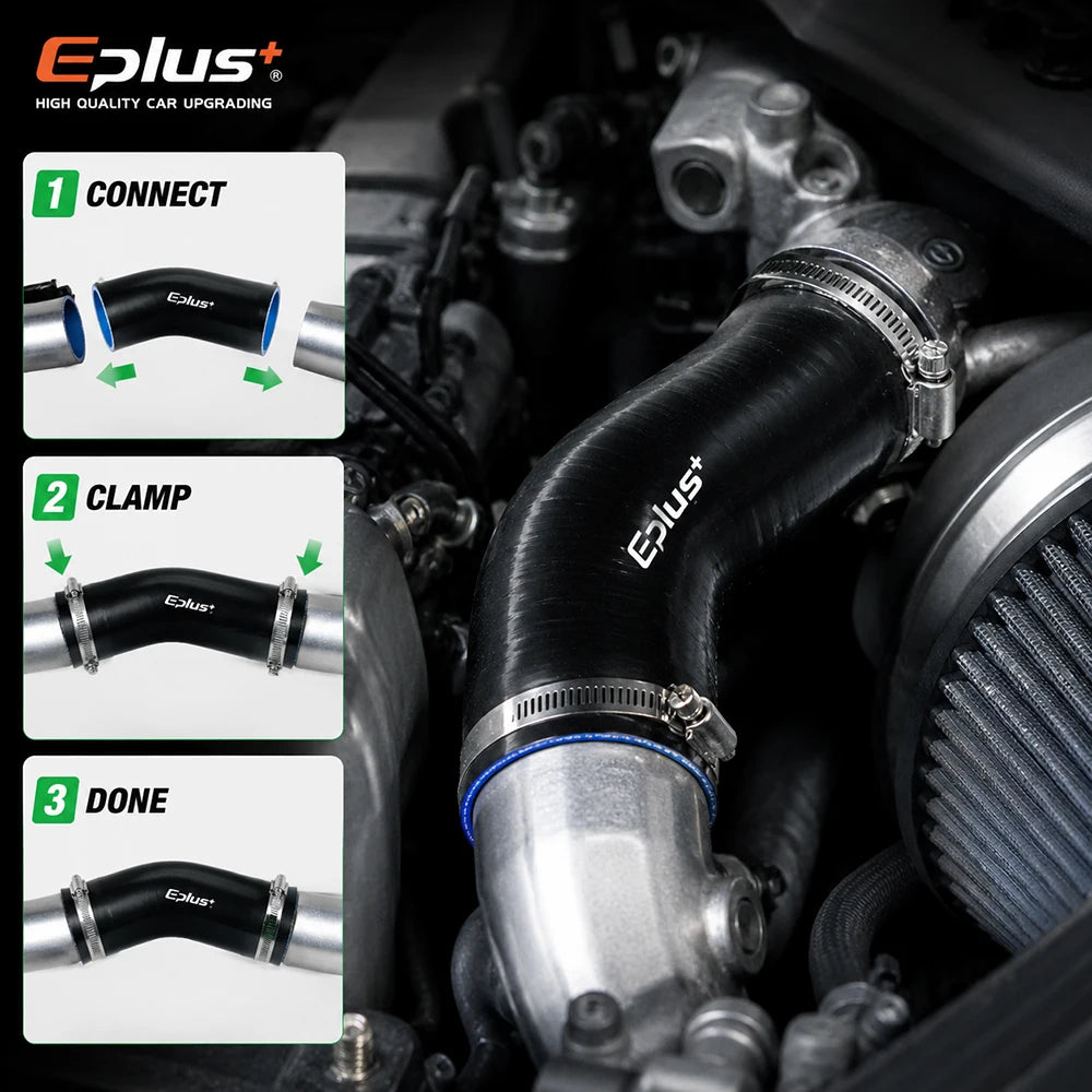Durite Silicone Renforcée 45° pour Turbo et Intercooler – Bleue – Admission & performance | OURANE.COM