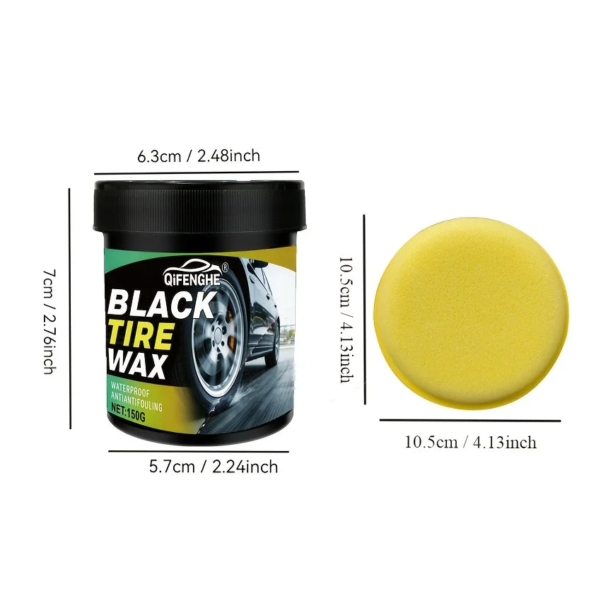 Cire Noire Rénovatrice pour Pneus avec Éponge – Roues & freinage | OURANE.COM