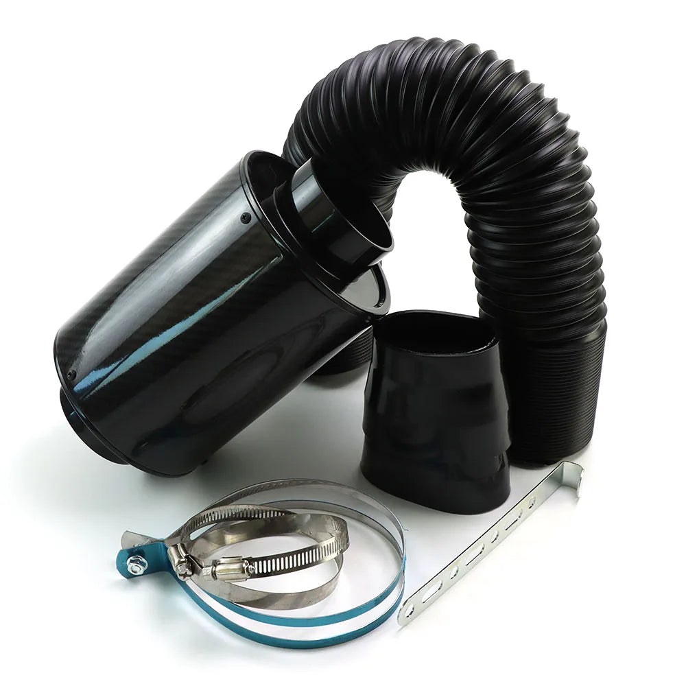 Kit Admission d’Air Froid 76 mm Aspect Carbone avec Boîte à Air – Admission & performance | OURANE.COM