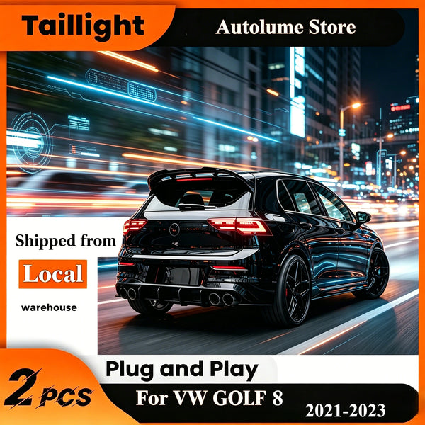 Paire de Feux Arrière LED Dynamiques – VW Golf 8 MK8 2021-2023