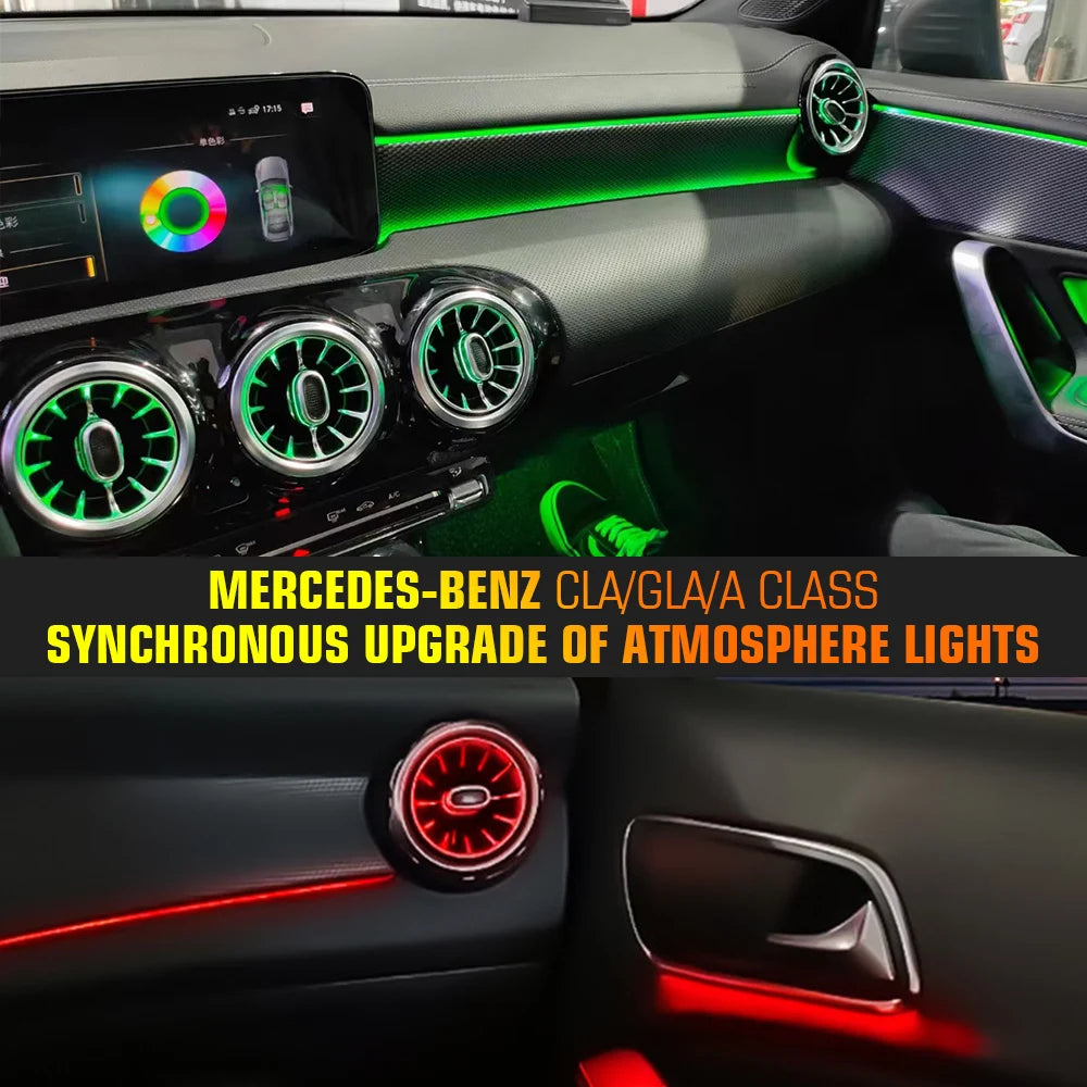 Kit Éclairage d’Ambiance 12/64 Couleurs Mercedes A, CLA et GLA – Éclairage LED | OURANE.COM