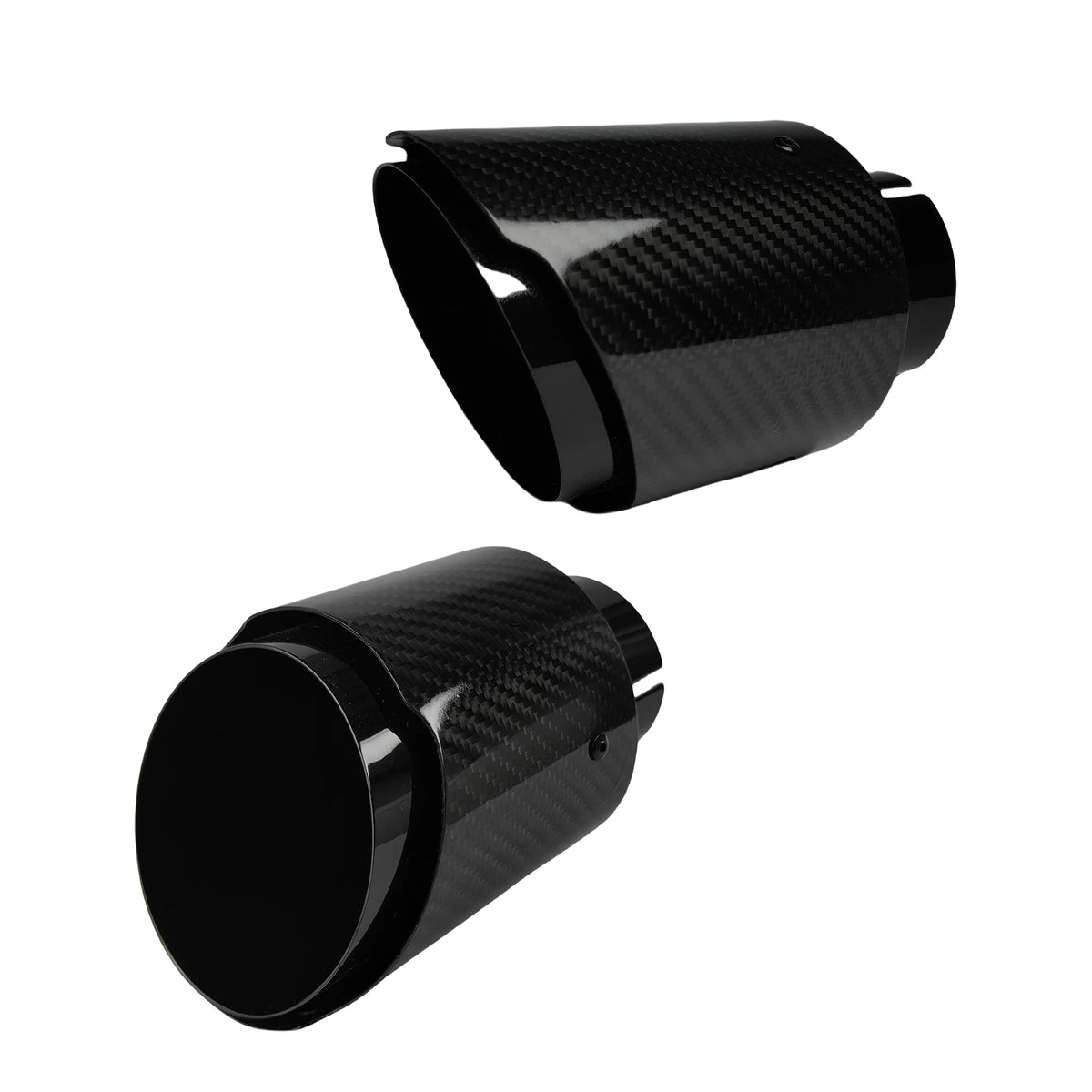 Embout d'Échappement Carbone – Silencieux Inox Brillant — vue 4