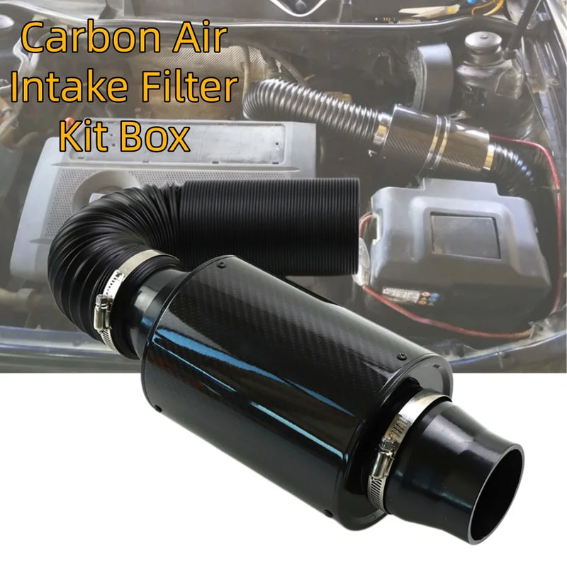 Kit Admission d’Air Froid 76 mm Aspect Carbone avec Boîte à Air – Admission & performance | OURANE.COM