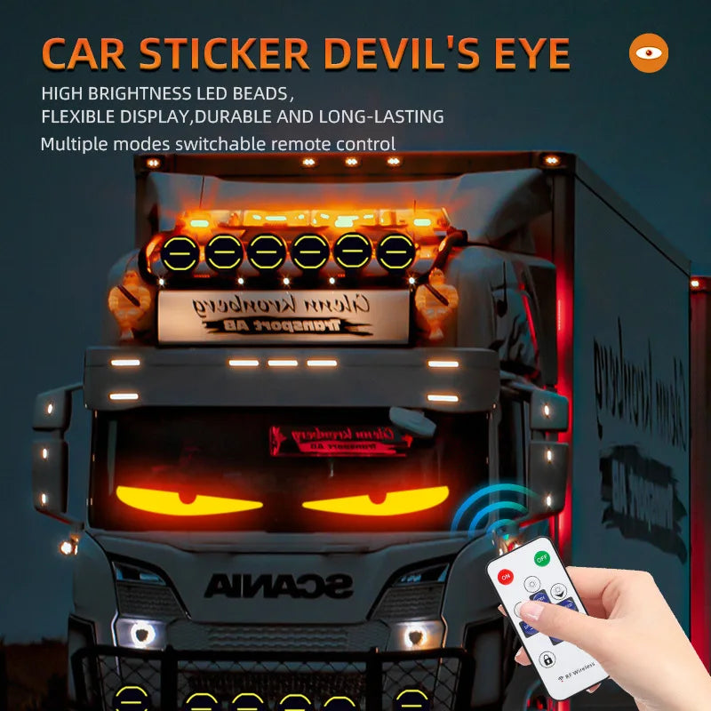 Panneau LED Devil Eye 200 cm – Animation Pare-Brise Auto & Camion – Ourane