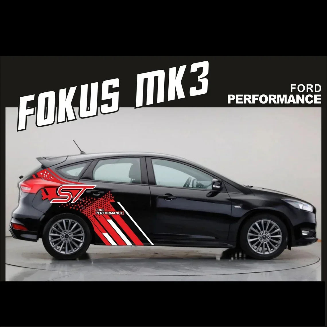 Kit Déco Vinyle Intégral Ford Fiesta ST – Style Ford Performance – Carrosserie & style | OURANE.COM