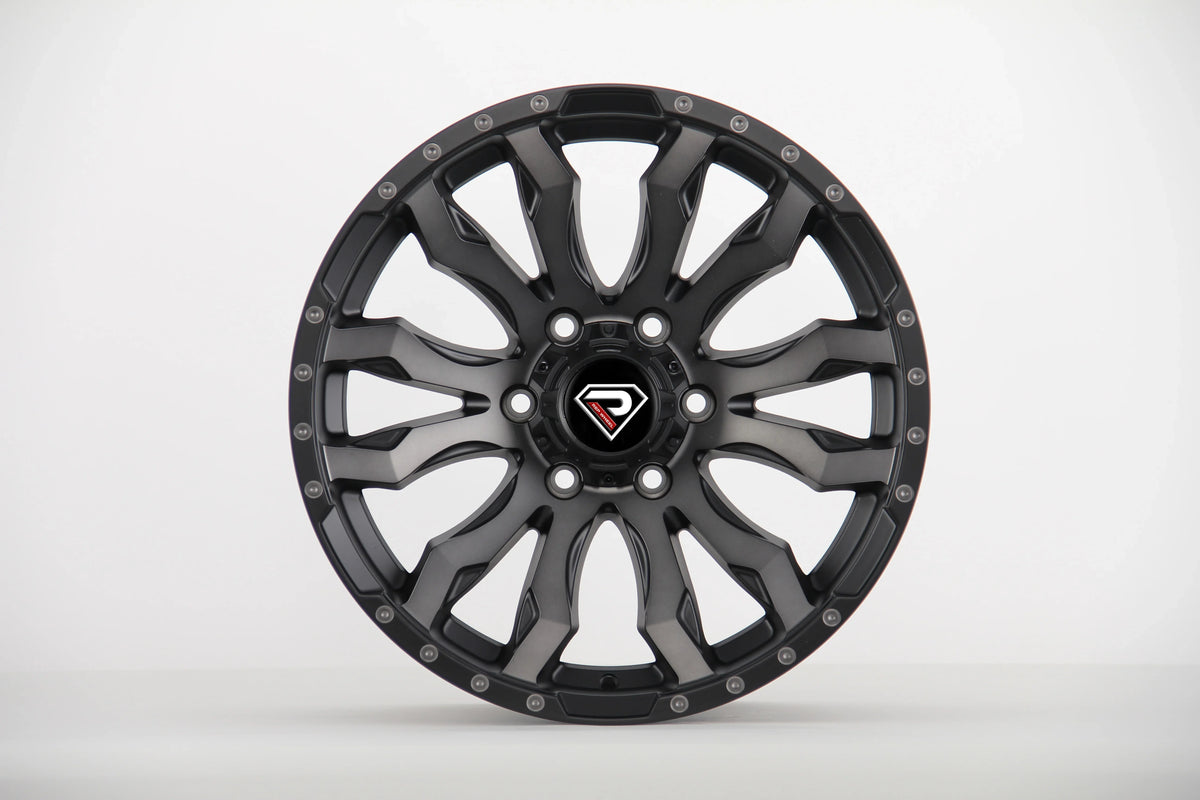 Jantes Alu Noires tout-terrain 6 Trous pour SUV – 17-18 Pouces — vue 2