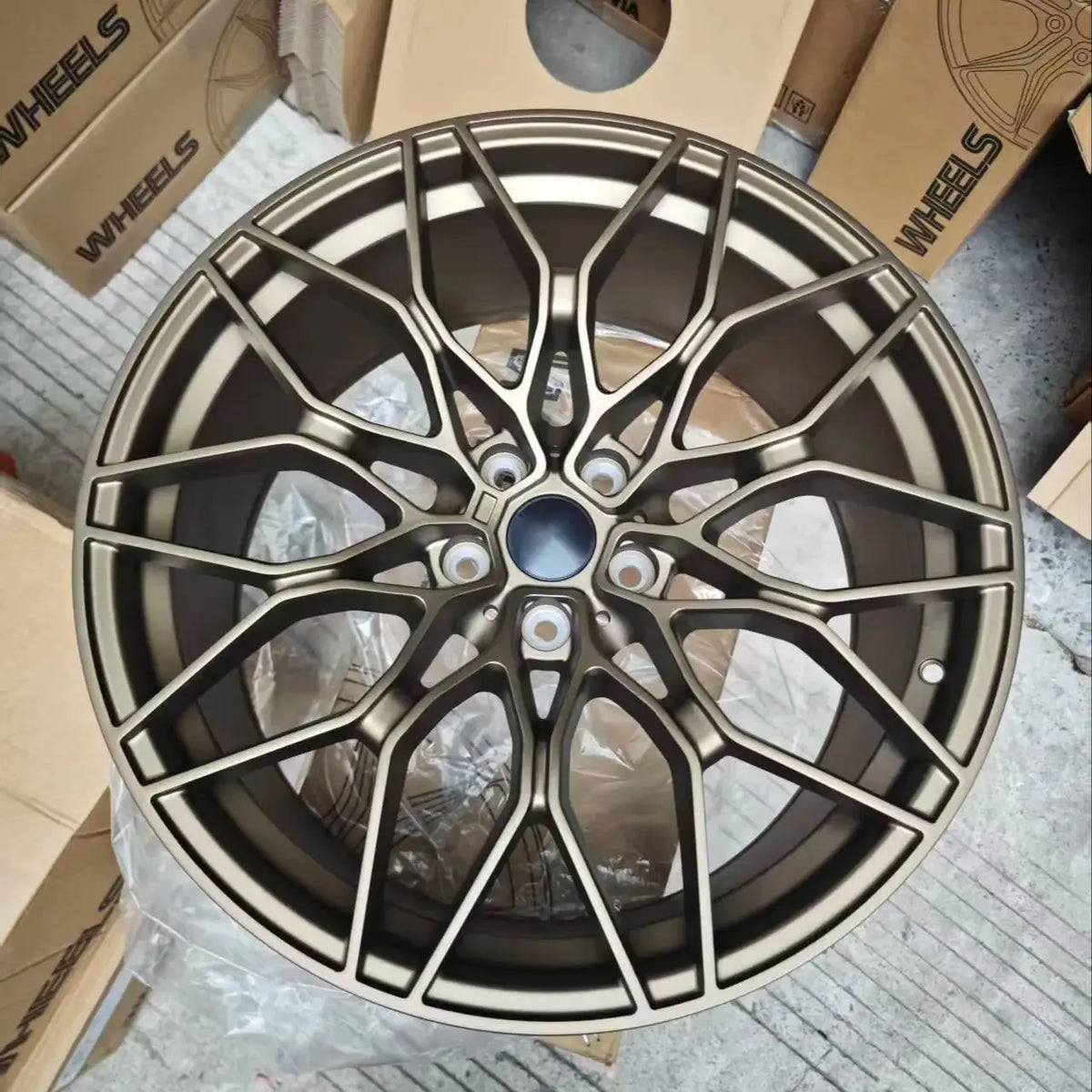 Jantes Coulées design maillé Bronze/Noir Brillant pour BMW M3/M4/M5 — vue 3