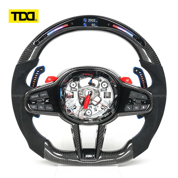 Volant LED TDD Galaxy Pro II pour BMW CS M3 G20 G21 G80 M4 G22 G23 G82 G83 M5 G30 F90 X3 / X4 G01 G02 avec icônes dynami