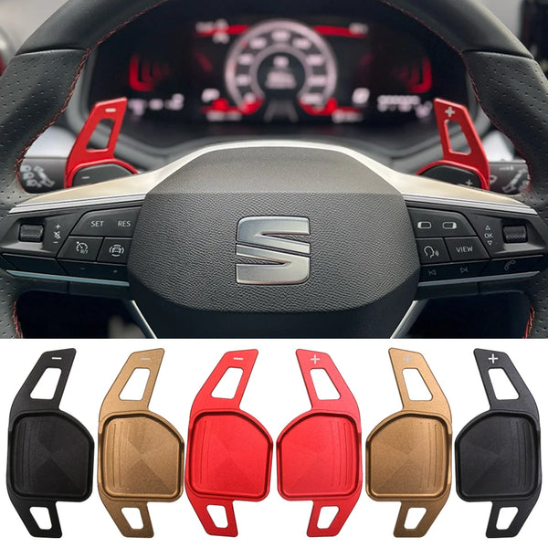 Palettes de changement de vitesse pour Seat Leon FR Cupra Ateca Ibiza 6P Arona Tarraco Alhambra, extension de volant de voitu