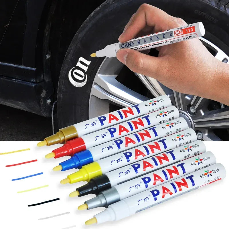 1/12Pcs Stylo Peinture Paint Markers Étanche Auto Pneu Oil-Based Stylo Peinture Lot Quick Dry et Permanent – Roues & freinage